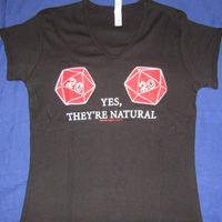Natural D20 babydoll